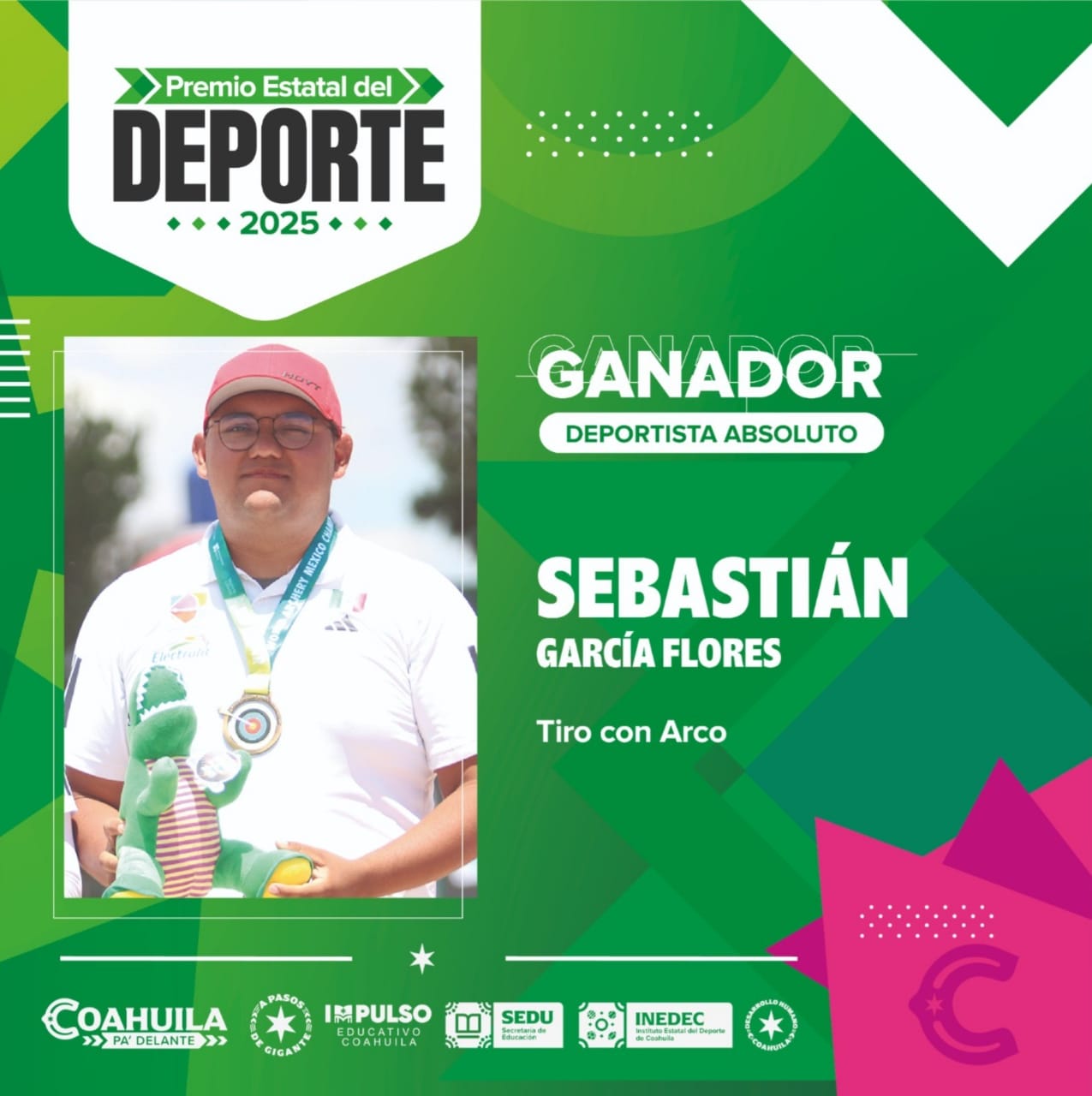 005 SEBASTIÁN GARCÍA CONQUISTA EL PREMIO ESTATAL DEL DEPORTE COAHUILA 2025